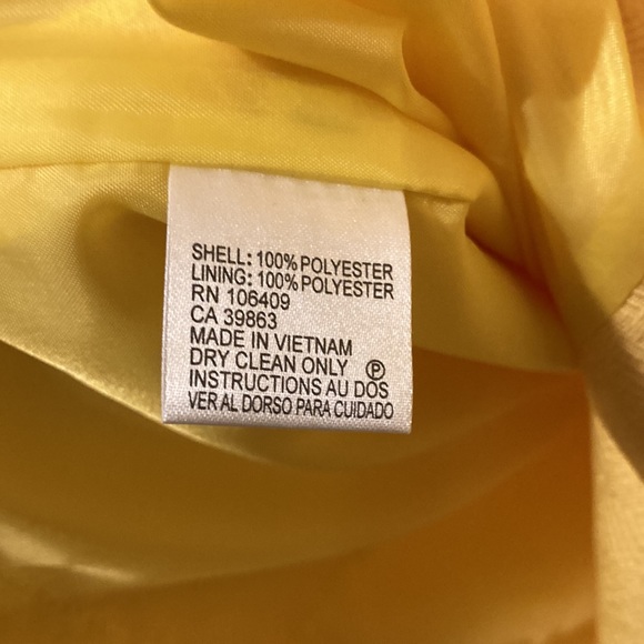 Tahari Yellow Dress- Size8 - Picture 6 of 6
